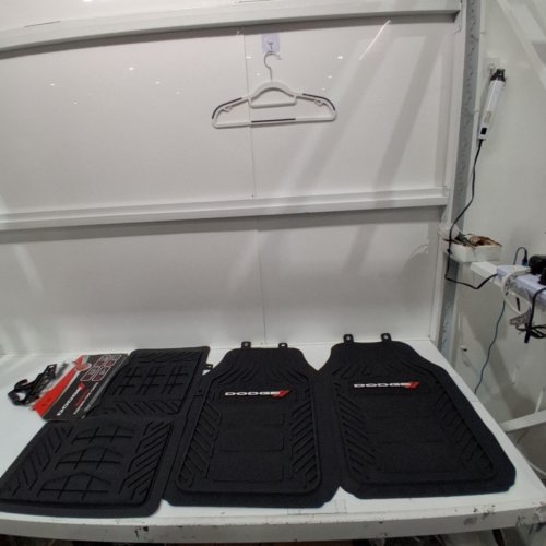 4PC DODGE WEATHERPRO FLOOR MATS - UNIVERSAL SIZE FOR MOST DODGE VEHICLES - BLACK image 3