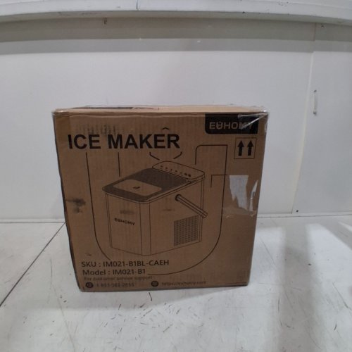 EUHOMY COUNTERTOP ICE MAKER WITH ICE SCOOP AND BASKET - MAKES 26.5LB / DAY - BLACK (MODEL: IM021-B) image 8