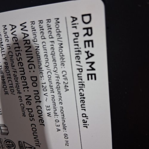 DREAME 2-IN-1 AIR PURIFIER PM10 DUAL-WAY AIR OULETS, AL TRACKING, AIR QUALITY MONITOR WITH 7 SENSORS & COOLER FOR LARGE HOME - CLEANS 7,534 FT²/ PER HOUR - GOLD (MODEL:CVF24A) image 10