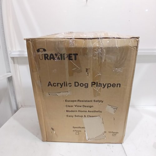 12PK PRAXIPET ACRYLIC INDOOR DOG PLAYPEN - 24" - WHITE image 5
