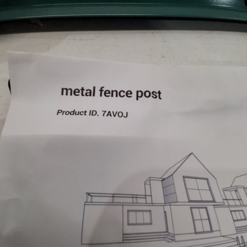 6PK GARVEE METAL FENCE POST - 4FT - GREEN (MODEL: 7AVOJ) image 2