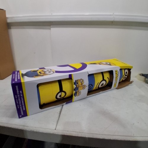 3PC MINIONS STORAGE BOXES - BLUE / YELLOW image 2