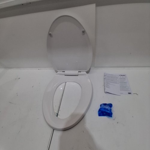 AMERICAN STANDARD ELONGATED SLOW-CLOSE TOILET SEAT - 16.5" X 13" - WHITE (MODEL: 5503A00B.020) image 2