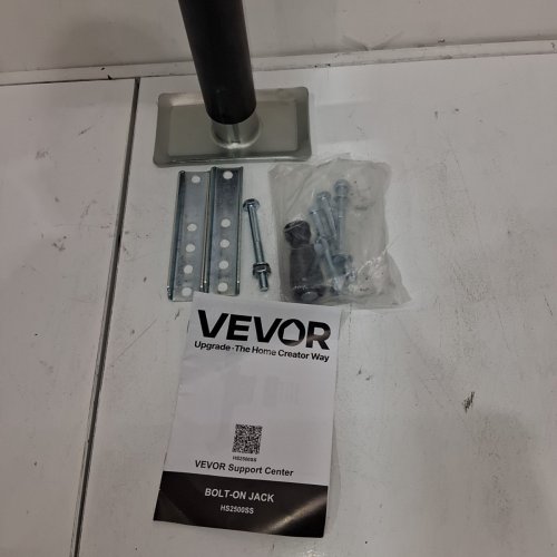 VEVOR BOLT ON TRAILER TOUNGE JACK STAND WITH HANDLE - 2500LBS MAX - BLACK (MODEL: TJB-2002S-WK-Z) image 3