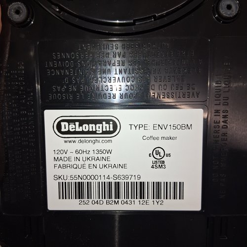 NESPRESSO BY DELONGHI VERTUO PLUS COFFEE/ESPRESSO MACHINE - MATTE BLACK (MODEL: ENV150BMCA) image 12