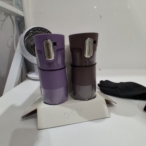 2PK CONTIGO TRAVEL CUPS - 16OZ - BLACK/SILVER image 2