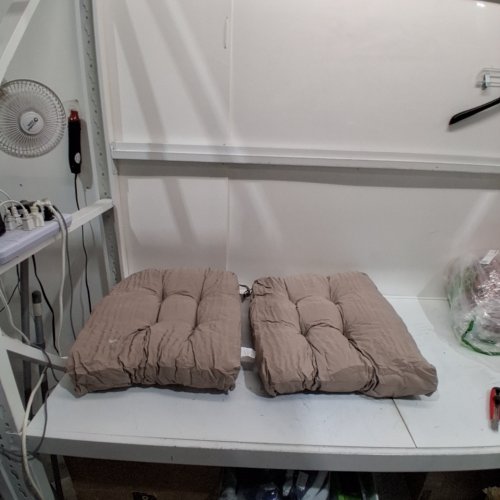 2PC FURNITURE OUTDOOR CHAIR CUSHIONS - 20" X 16" - TAN image 2