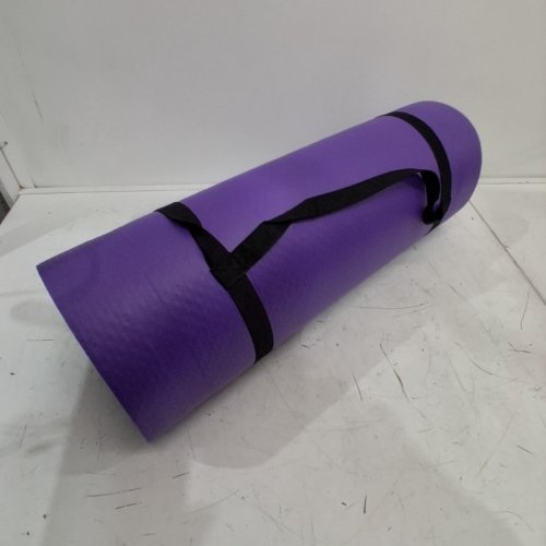 CAP BARBELL HIGH DENSITY EXERCISE YOGA MAT WITH STRAP AND KNEE PAD - 1/2" X 24" X 71" - PURPLE - (MODEL: MTIS-6523-12PL) image 3