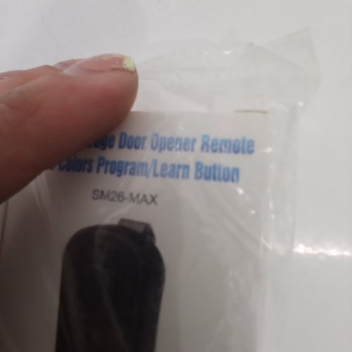 3 UNIVERSAL GARAGE DOOR OPENER REMOTE - BLACK (MODEL: SM26-MAX) image 2