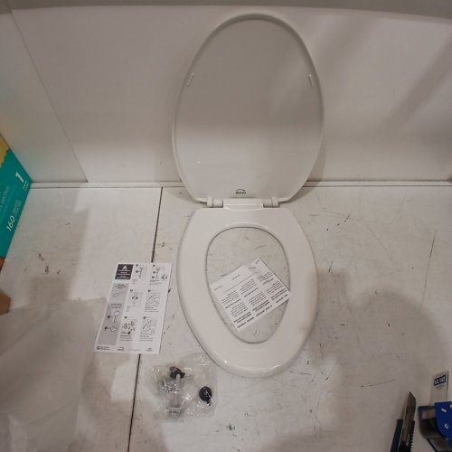 BEMIS ECONOMY PLASTIC ELONGATED TOILET SEAT - WHITE (MODEL: 7300SLEC 000) image 3