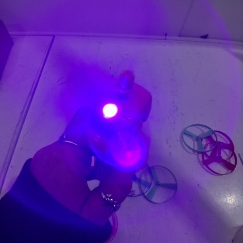 9PC RECHARGEABLE FLYING DISC CAT TOY - MULTI-COLOUR image 2