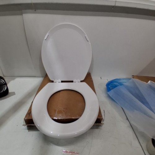 CENTOCO ROUND CENTOCORE MOLDED HEAVY DUTY TOILET SEAT - 17" - WHITE (MODEL: DS700-001) image 2