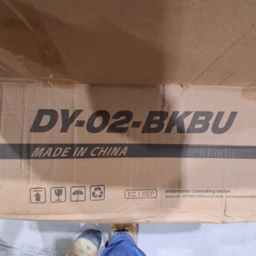 DXRACER ERGONOMIC ADJUSTABLE BACKREST RACING STYLE: PRINCE GAMING CHAIR -30" X 26" X 12" - BLUE/BLACK (MODEL: GC-P132-NB-F2-158) image 2