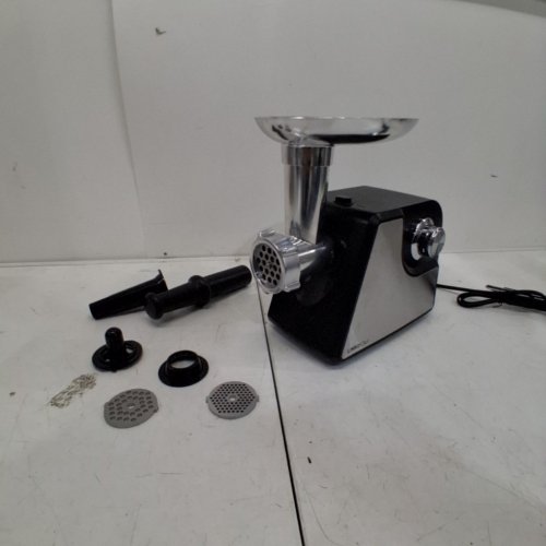 JUISSIART MEAT GRINDER - 2 SPEED MODE ELECTRIC MEAT GRINDER FOR SAUSAGE, KIBBEH - 3 PLATE SIZES, STAINLESS STEEL BLADE - 300W 2500W MAX (MODEL: MG-4130) image 2