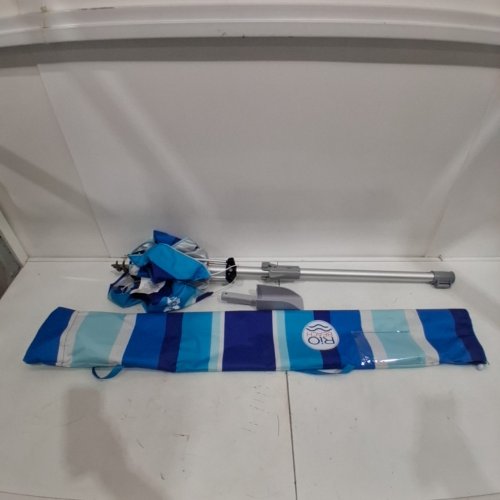 RIO BEACH UMBRELLA WITH ANCHOR - 7.5 FT - BLUE (MODEL: 1985294) image 2