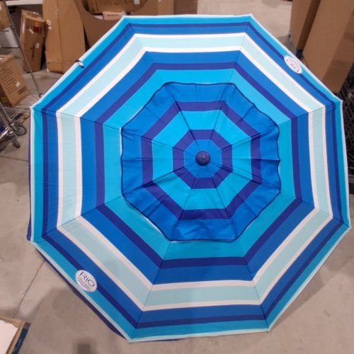 RIO BEACH UMBRELLA WITH ANCHOR - 7.5 FT - BLUE (MODEL: 1985294) image 4