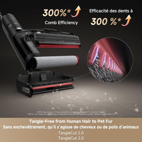 DREAME H15 PRO CARPETFLEX CORDLESS FLOOR WASHER VACUUM MOP - 23000PA SUCTION, 180° LIE-FLAT, 194°F FAST DRYING - BLACK (MODEL: HHR46F) image 3
