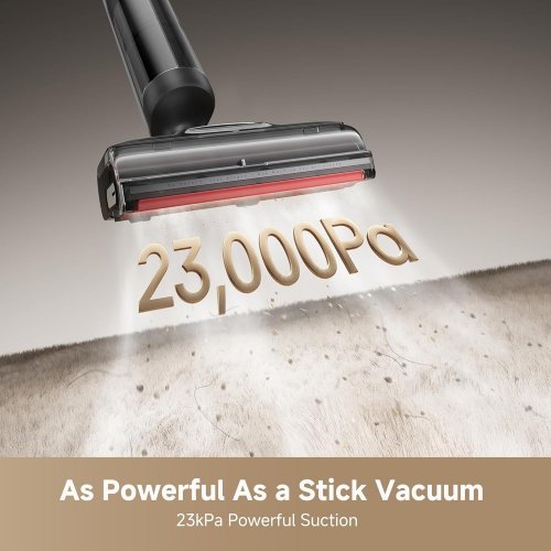DREAME H15 PRO CARPETFLEX CORDLESS FLOOR WASHER VACUUM MOP - 23000PA SUCTION, 180° LIE-FLAT, 194°F FAST DRYING - BLACK (MODEL: HHR46F) image 4