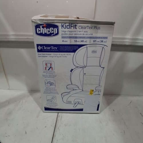 CHICCO KIDFIT ADJUSTABLE HIGH-BACK BOOSTER SEAT - 4-10 YEARS - 38" TO 57" -100LBS MAX- SHADOW/GREY (MODEL: 8708927) image 7