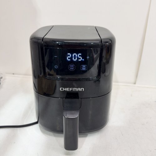 CHEFMAN TURBOFRY TOUCH DIGITAL SPACE SAVING AIR FRYER - 2QT - BLACK (MODEL:RJ38-2T-BLACK) image 2