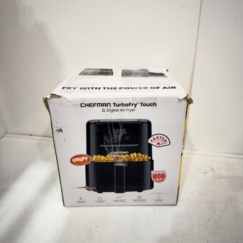 CHEFMAN TURBOFRY TOUCH DIGITAL SPACE SAVING AIR FRYER - 2QT - BLACK (MODEL:RJ38-2T-BLACK) image 5