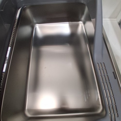 STAINLESS STEEL CAT LITTER BOX - 24" X 16" 36 L - DARK GREY image 3