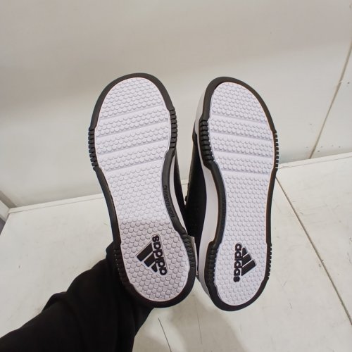 KIDS ADIDAS TENSAUR SPORT 20 K SHOES - SIZE 5 - BLACK/WHITE (MODEL: GW6425) image 4