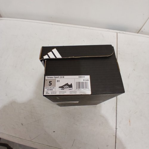 KIDS ADIDAS TENSAUR SPORT 20 K SHOES - SIZE 5 - BLACK/WHITE (MODEL: GW6425) image 6