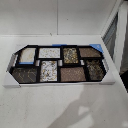 MELANNCO 8-PHOTO COLLAGE FRAME - 24" X 12" - BLACK FRAME image 2