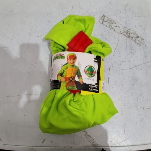 3PC RUBIES TEENAGE MUTANT NINJA TURTLES RAPHAEL COSTUME - 3-4T - RED/GREEN image 2