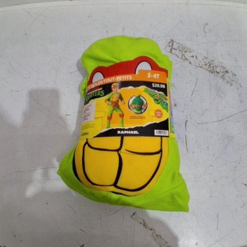 3PC RUBIES TEENAGE MUTANT NINJA TURTLES RAPHAEL COSTUME - 3-4T - RED/GREEN image 3
