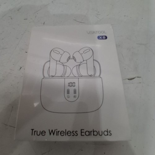 VEATOOL TRUE WIRELESS EARBUDS - 33FT RANGE; 6-7 HR MUSIC PLAYTIME; 65 HR STANDBY; IPX7 (MODEL: X8) image 2