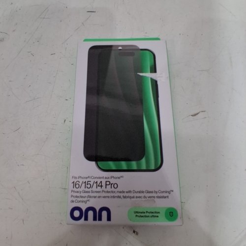 ONN. PRIVACY GLASS SCREEN PROTECTOR FOR IPHONE 14/15/16 PRO (MODEL:ONA24WI704C) image 3