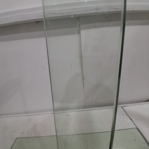 2PK KES TEMPERED GLASS BATHROOM SHELVES - 16" - CLEAR/SILVER image 3