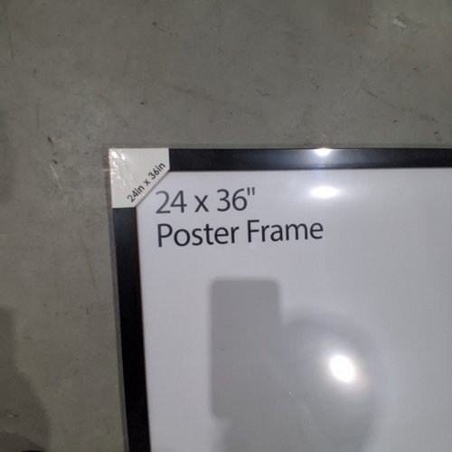 3PK ROOM ESSENTIALS POSTER FRAME THIN PICTURE FRAME WITH POLISHED PERSPEX - 24" X 36" - BLACK image 3