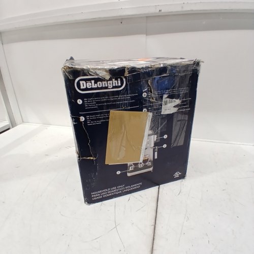 DELONGHI LINEA CLASSIC ESPRESSO MACHINE WITH MILK FROTHER - SILVER (MODEL: ‎EM450M) image 6