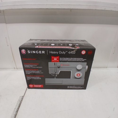 SINGER 4452 HIGH SPEED HEAVY DUTY SEWING MACHINE WITH ACCESSORIES - GREY (MODEL: 4452) image 7