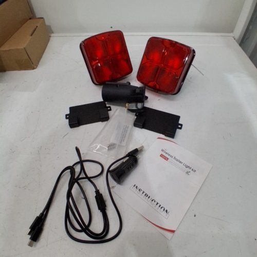 2PC AGRIEYES WIRELESS MAGNETIC TOW LIGHT KIT - RED/BLACK (MODEL: AG-T212) image 3