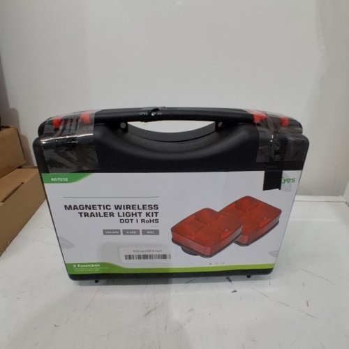 2PC AGRIEYES WIRELESS MAGNETIC TOW LIGHT KIT - RED/BLACK (MODEL: AG-T212) image 6