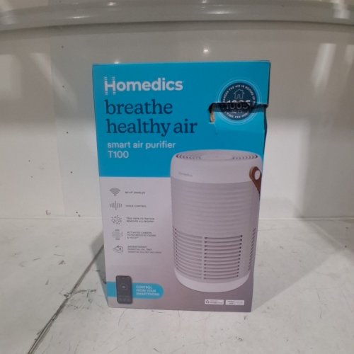 HOMEDICS TOTALCLEAN T100 3-IN-1 SMART AIR PURIFIER WITH HEPA FILTER - 200.SQ.FT - WHITE (MODEL: T100) image 3