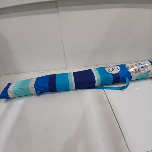 RIO BEACH UMBRELLA WITH ANCHOR - 7.5 FT - BLUE (MODEL: 1985294) image 3