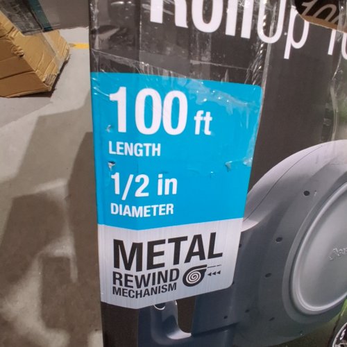 GARDENA RETRACTABLE HOSE REEL - 100FT - DARK GREY / BLUE (ITEM: 20505-81) image 5