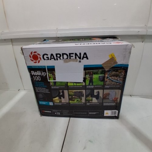 GARDENA RETRACTABLE HOSE REEL - 100FT - DARK GREY / BLUE (ITEM: 20505-81) image 6