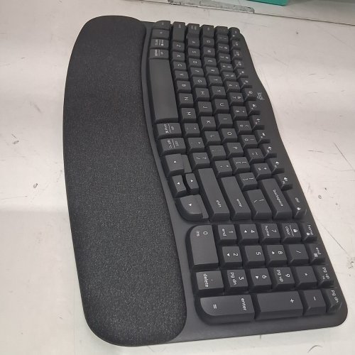 LOGITECH WAVE KEYS WIRELESS BLUETOOTH ERGONOMIC KEYBOARD AND MOUSE - BLACK/GREY (MODEL: YR0096) image 7