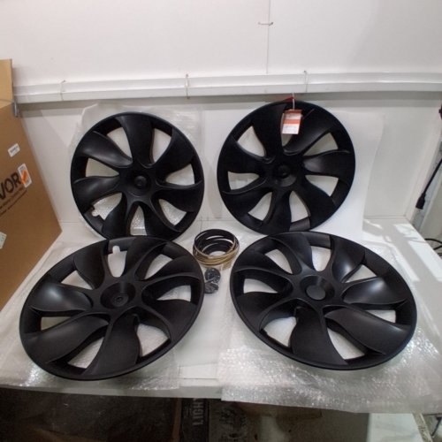 4PC VEVOR WHEEL RIM COVER HUBCAPS - R19 - BLACK (MODEL: TMY-R19-7) image 3