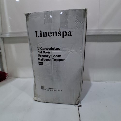 LINENSPA 3'' CONVOLUTED GEL SWIRL MEMORY FOAM MATTRESS TOPPER KING (MODEL:LS30KK30CSGT) image 4