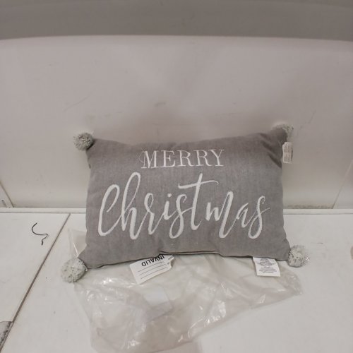 CHRISTMAS PILLOW - GRAY image 2