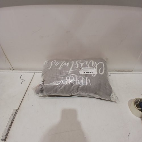 CHRISTMAS PILLOW - GRAY image 3