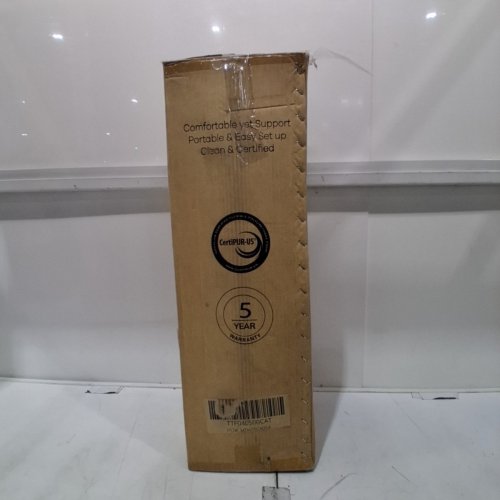 TRI-FOLD MEMORY FOAM MATTRESS TOPPER - TWIN - 4" - GREY (MODEL: ECO-FM-T) image 5