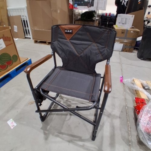 MAC SPORTS FOLDING DIRECTOR CAMPING CHAIR- UPTO 300LBS - GREY (MODEL: 1872256) image 2